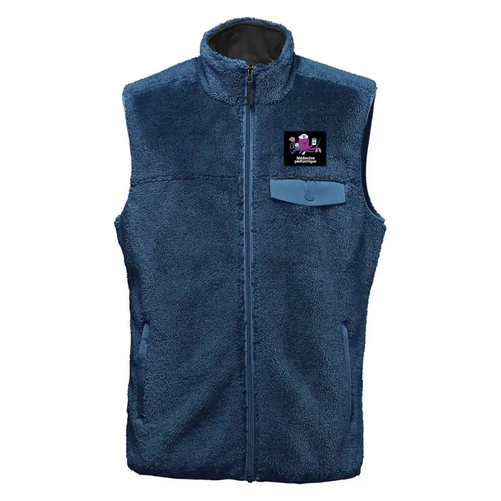 VESTE EN SHERPA SANS MANCHES COUPE HOMME MED.PED.