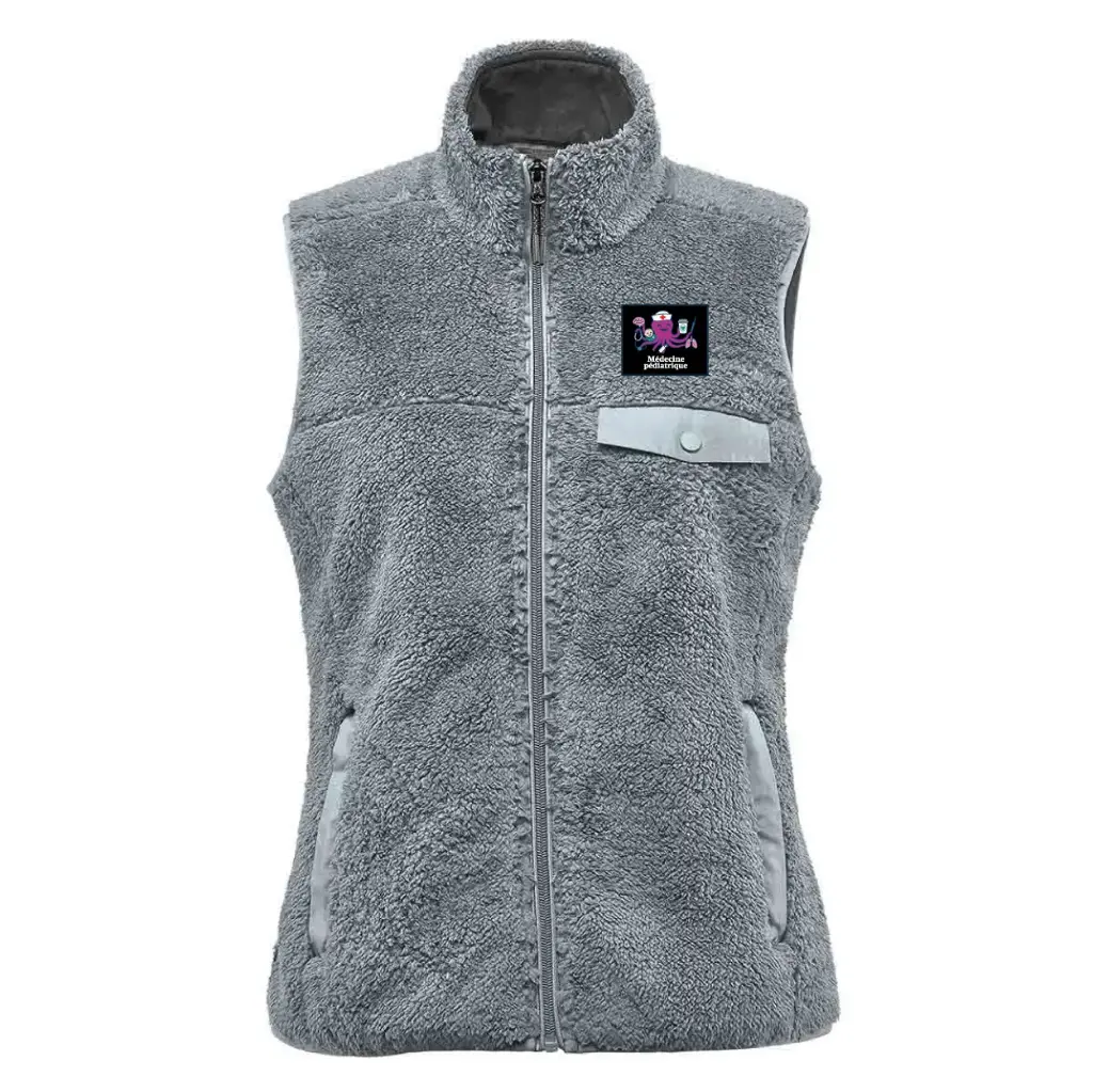 VESTE EN SHERPA SANS MANCHES COUPE FEMME MED.PED.